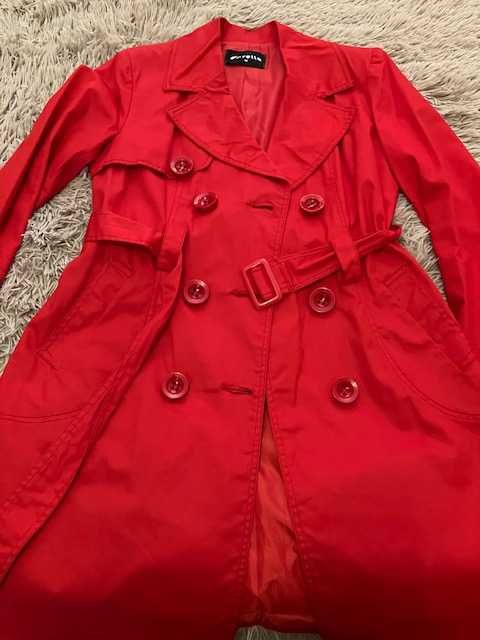vintage petite czerwony płaszcz M -38