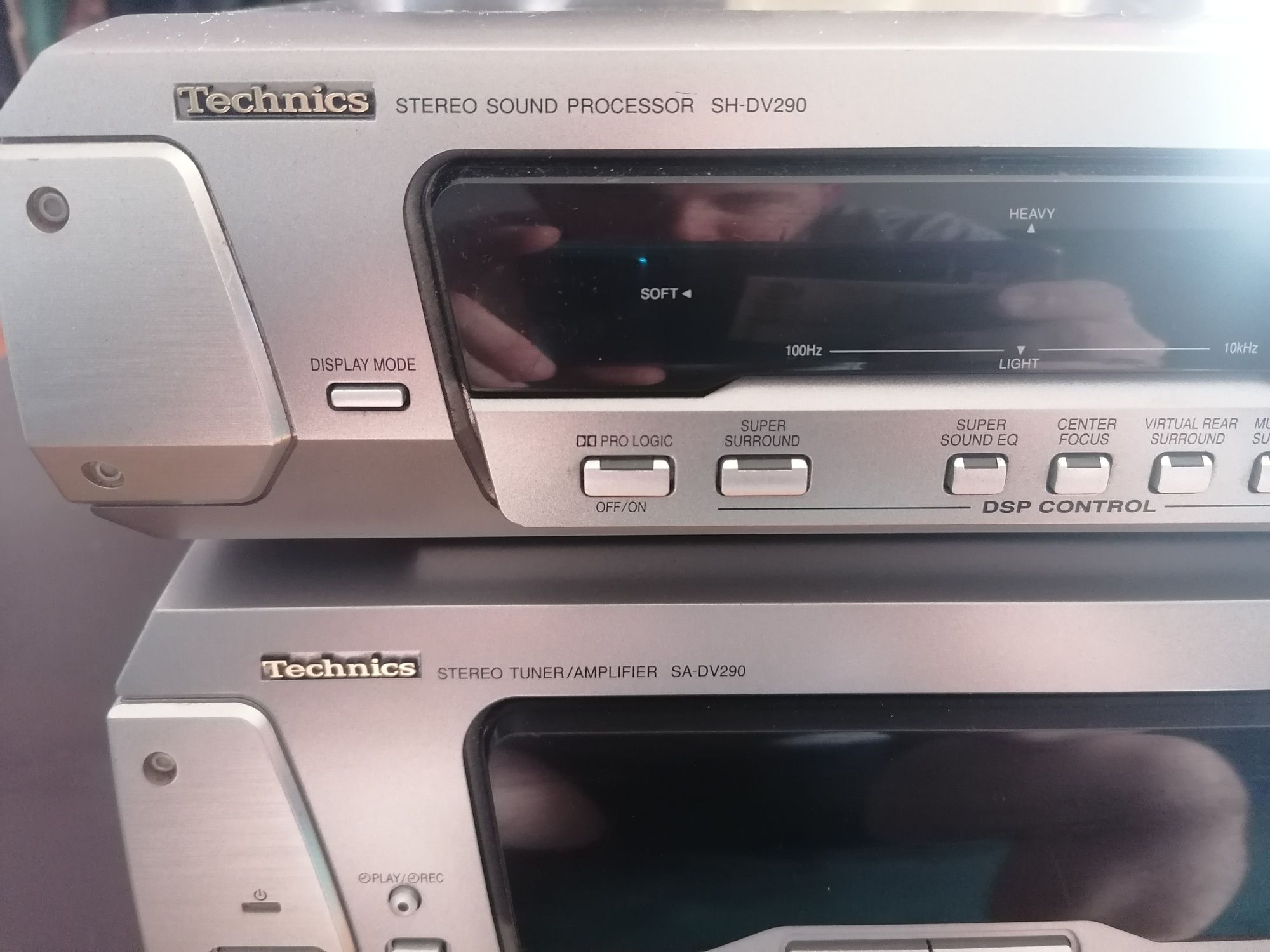 Wieża Technics - Amplituner i procesor DV290 głośniki Philips