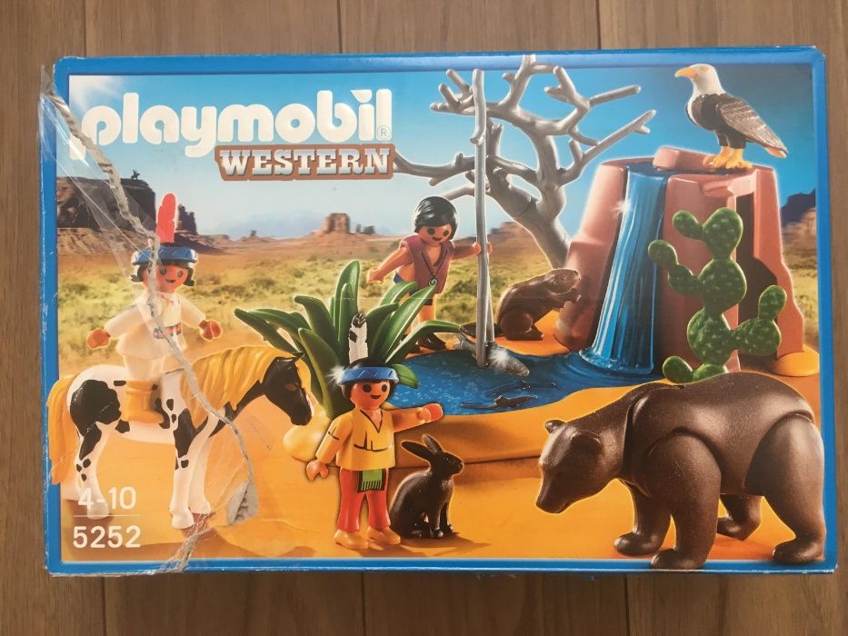 Playmobil Western 5252 Crianças Índios com Animais