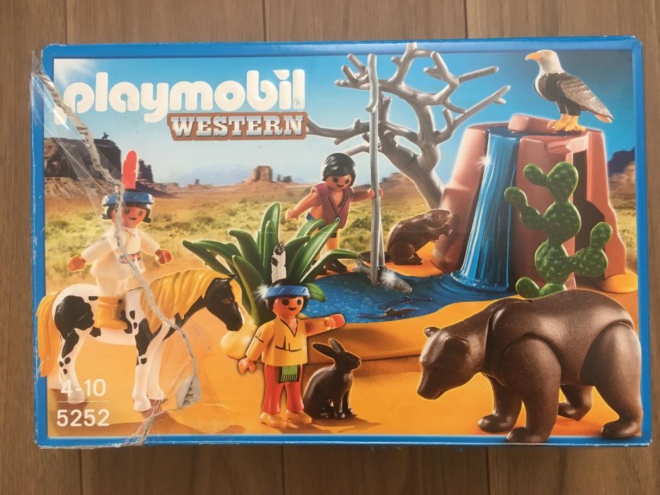 Playmobil Western 5252 Crianças Índios com Animais