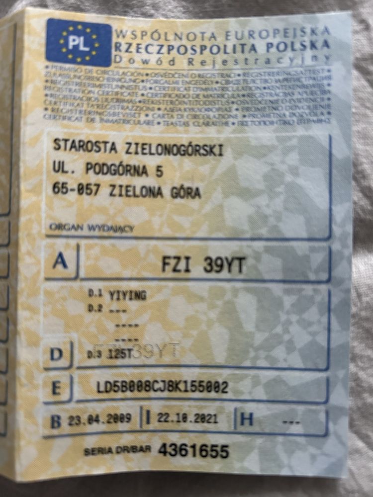 Skuter 125 cm sprawny