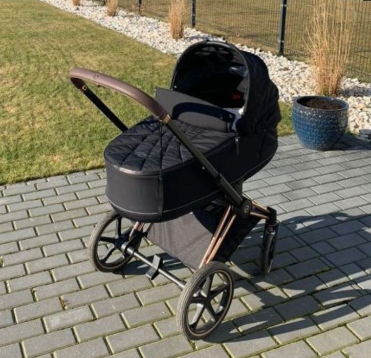 Wózek Cybex priam 2.0 gondola, spacerówka, nosidełko, baza, ocieplacz