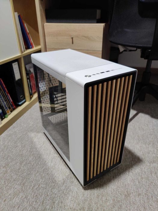 Caixa ATX Fractal Design North Chalk White Tempered Glass