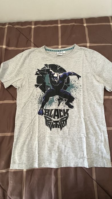 T-shirt Marvel Black Panther cinzenta 158/164