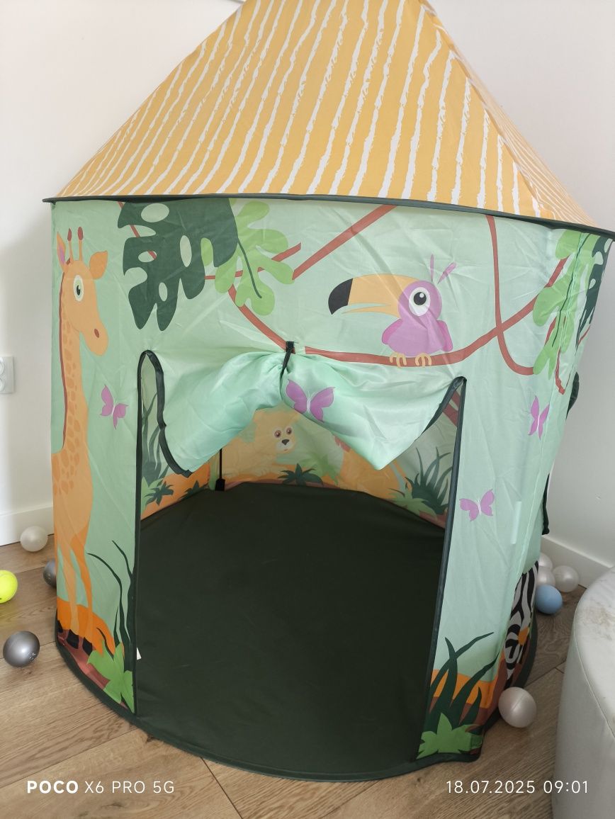 ELEFUN Namiot dziecięcy domek DŻUNGLA 100 x 135 NOWY