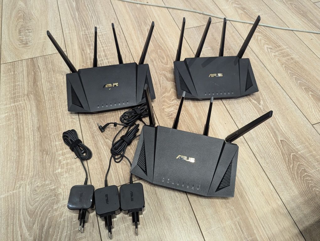 Бездротовий маршрутизатор (роутер) ASUS RT-AX58U  v1 WIFI 6 AiMesh 19v