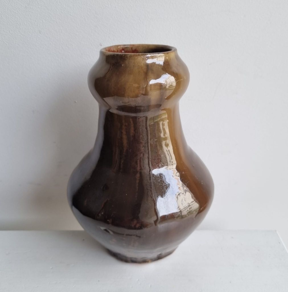 Stary ceramiczny wazon PRL