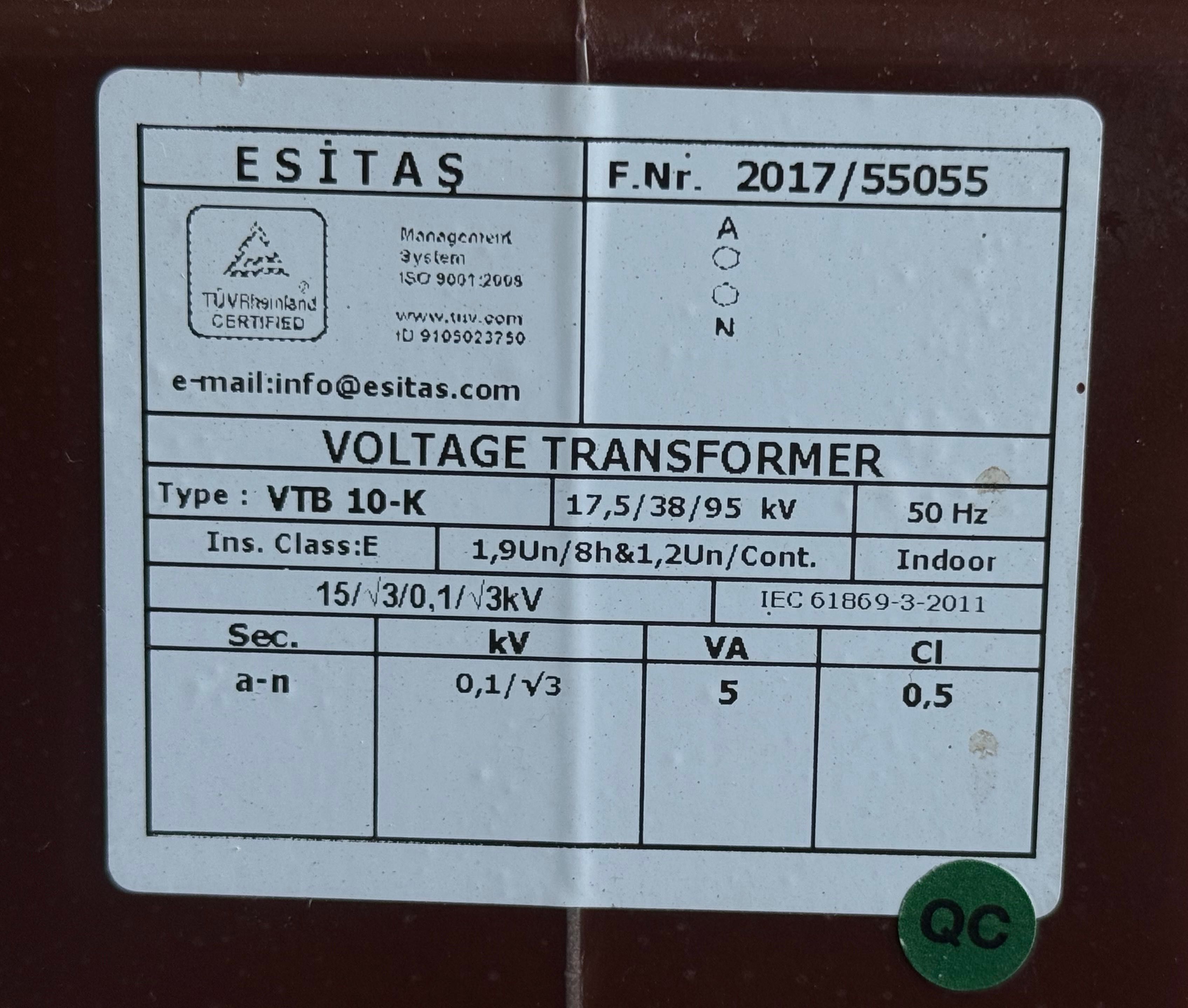 Przekładniki prądowe oraz napięciowe średniego napięcia SN 15/5