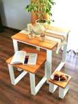 Nowy Stolik kawowy do salonu w stylu LOFT 3 in 1