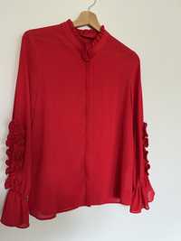 Koszula Zara czarwona xs