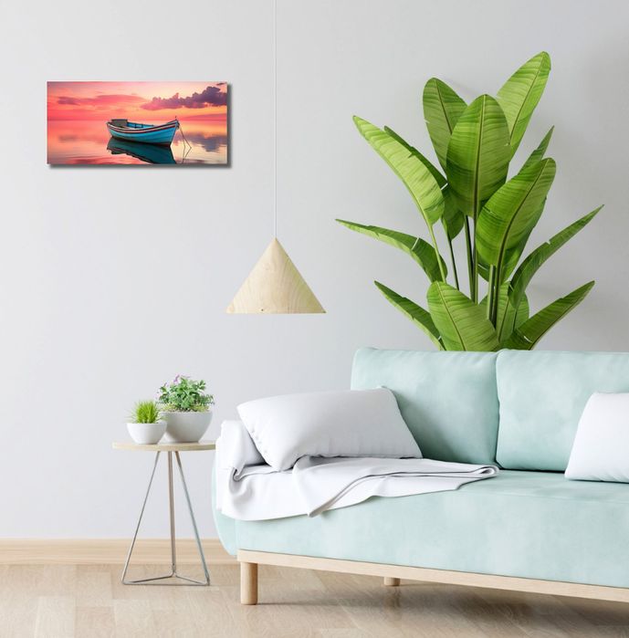 Obraz 50x20cm Spokój przed Połowem