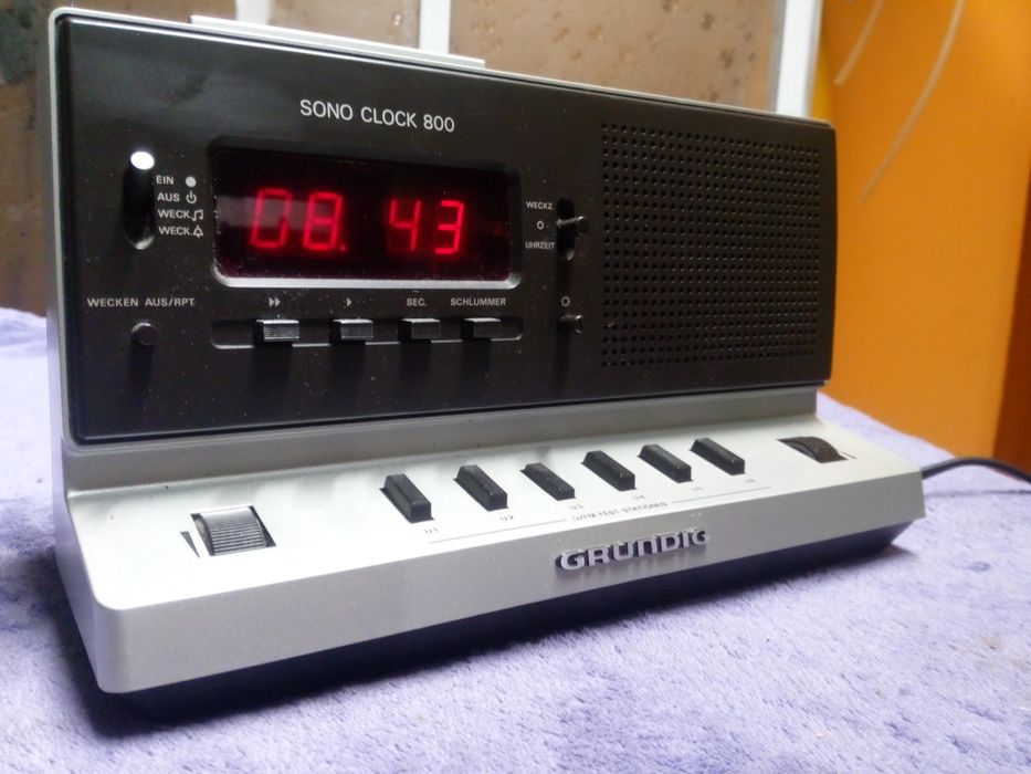 Legendarny radio budzik Grundig Sono Clock 800.Idealny!