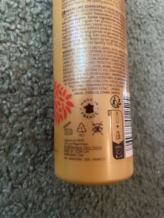 Nuxe Sun 50spf 150ml spray przeciwsłoneczny 2905(2)