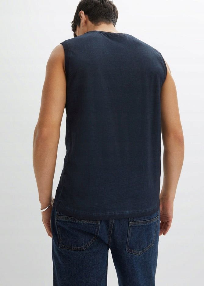 B.P.C top granatowy męski z nadrukiem r.4XL