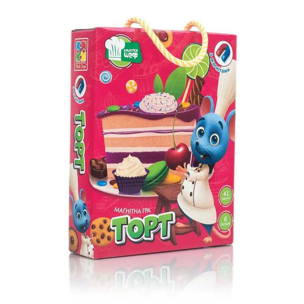 Игры магнитные Vladi Toys Пицца и Торт (Укр)