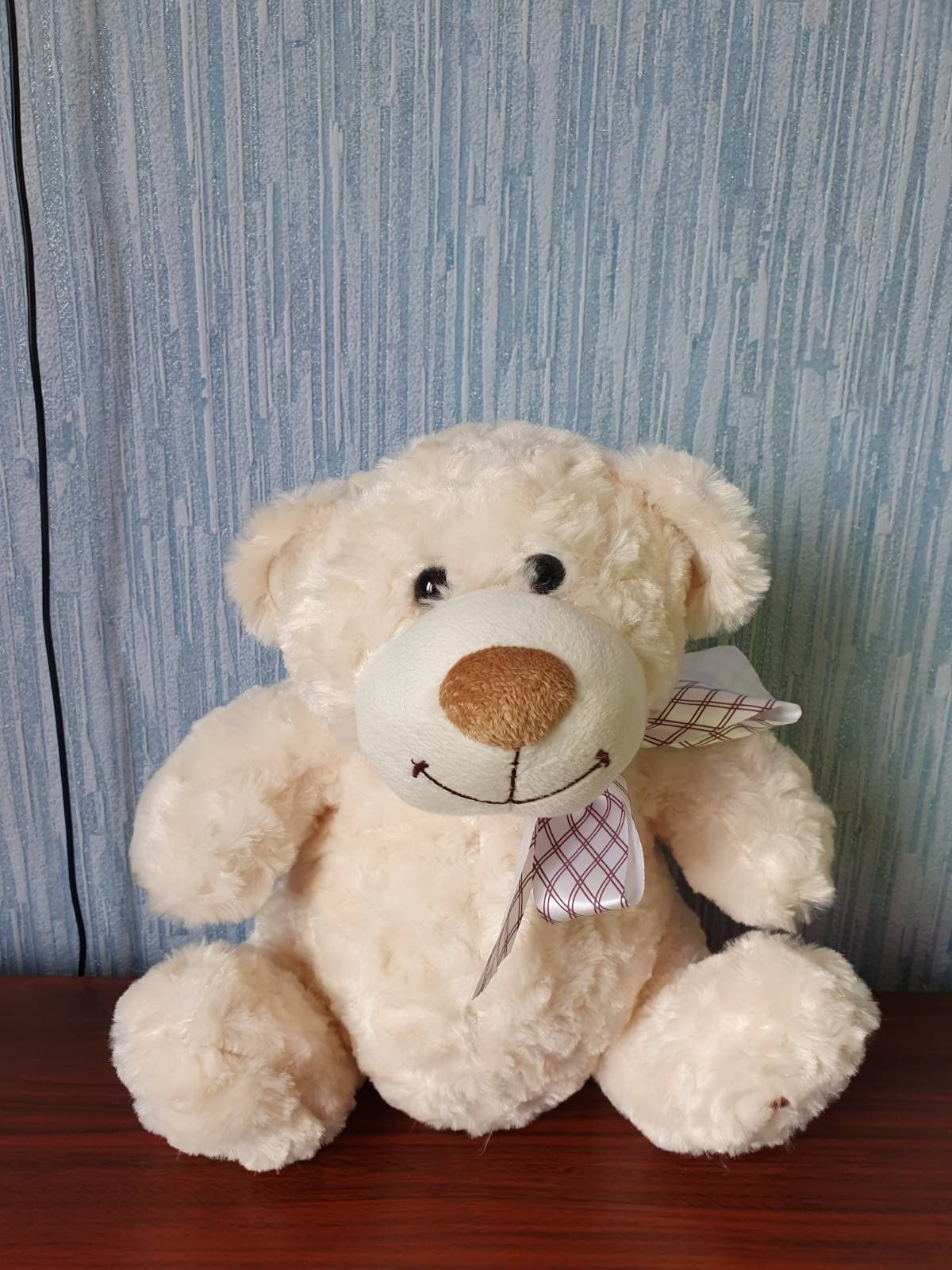 Білий ведмедик Teddy 26см мягкая игрушка для девочки
