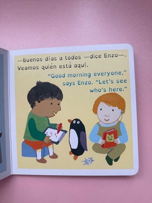 Enzo Es Un Maestro - kartonowa, hiszpański, angielski - dwujęzyczność