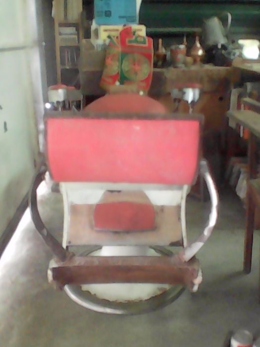 Cadeira de barbeiro para decoracao ou uzo