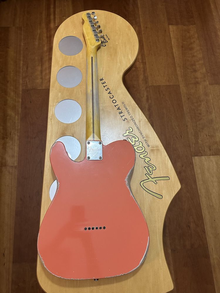 Custom relic Telecaster Tahiti coral