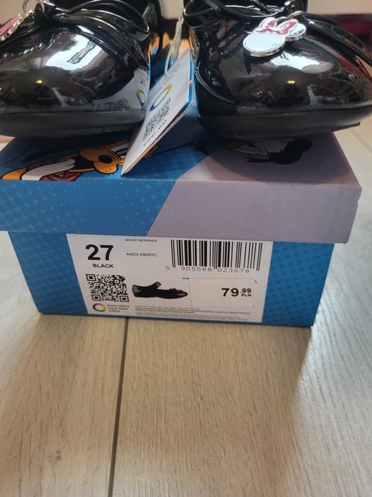 Balerinki,buty Myszka Minnie rozmiar 27