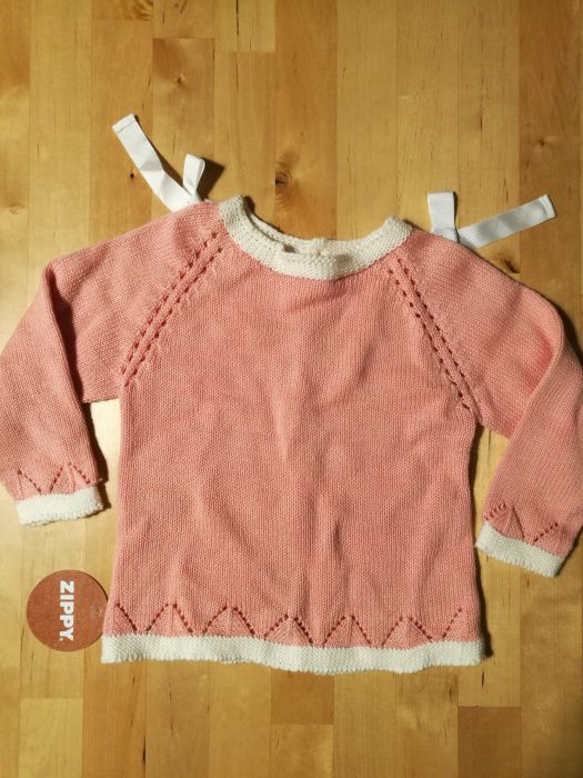 Camisola de malha menina com laços - Zippy - Novo