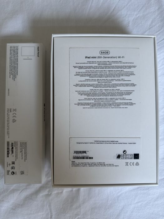 Ipad mini 6 roxo 64gb Wi-fi + Apple Pencil 2