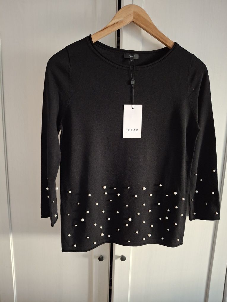 Nowy sweter ze sztucznymi perłami  - Solar rozm 34