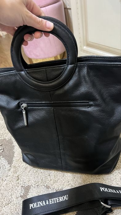 Сумка шопер натуральная кожа