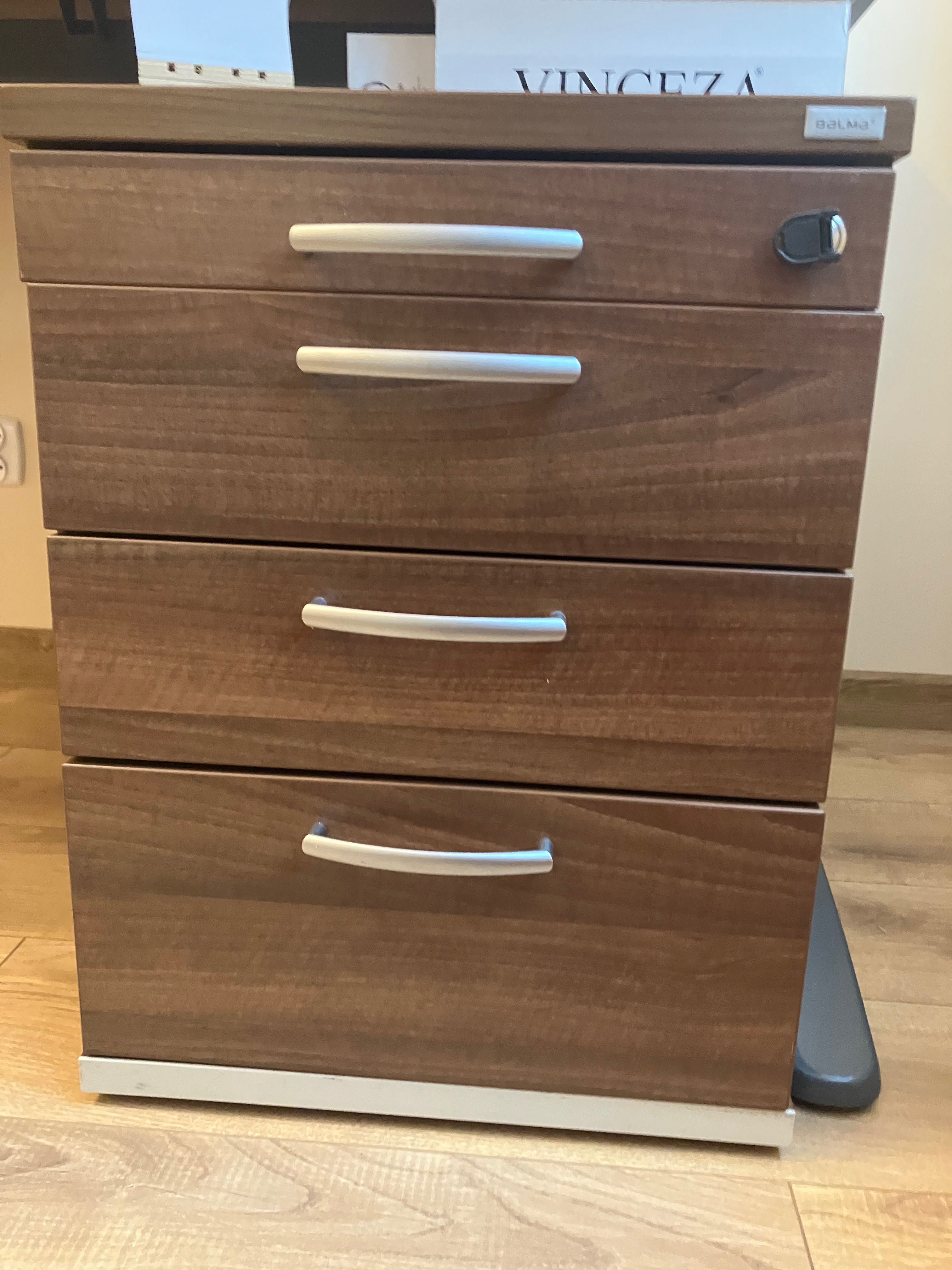 BALMA biurko 80x140 i kontener, stan idealny
