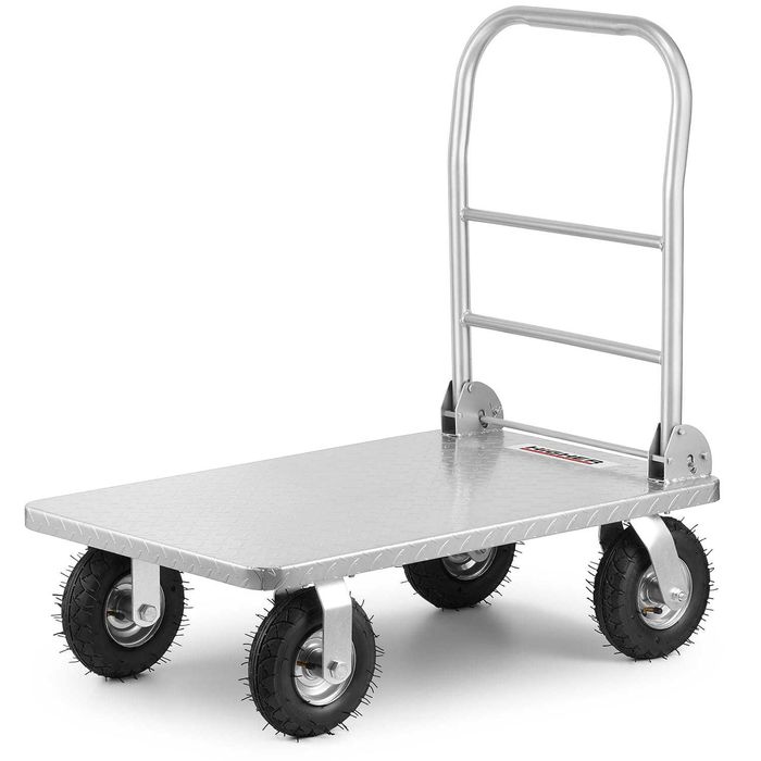 Wózek magazynowy platformowy HIGHER 500 kg – II gatunek Outlet