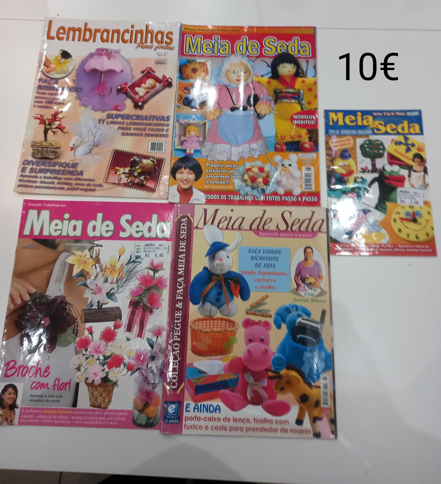 Vendo material para artesanato em meia de seda