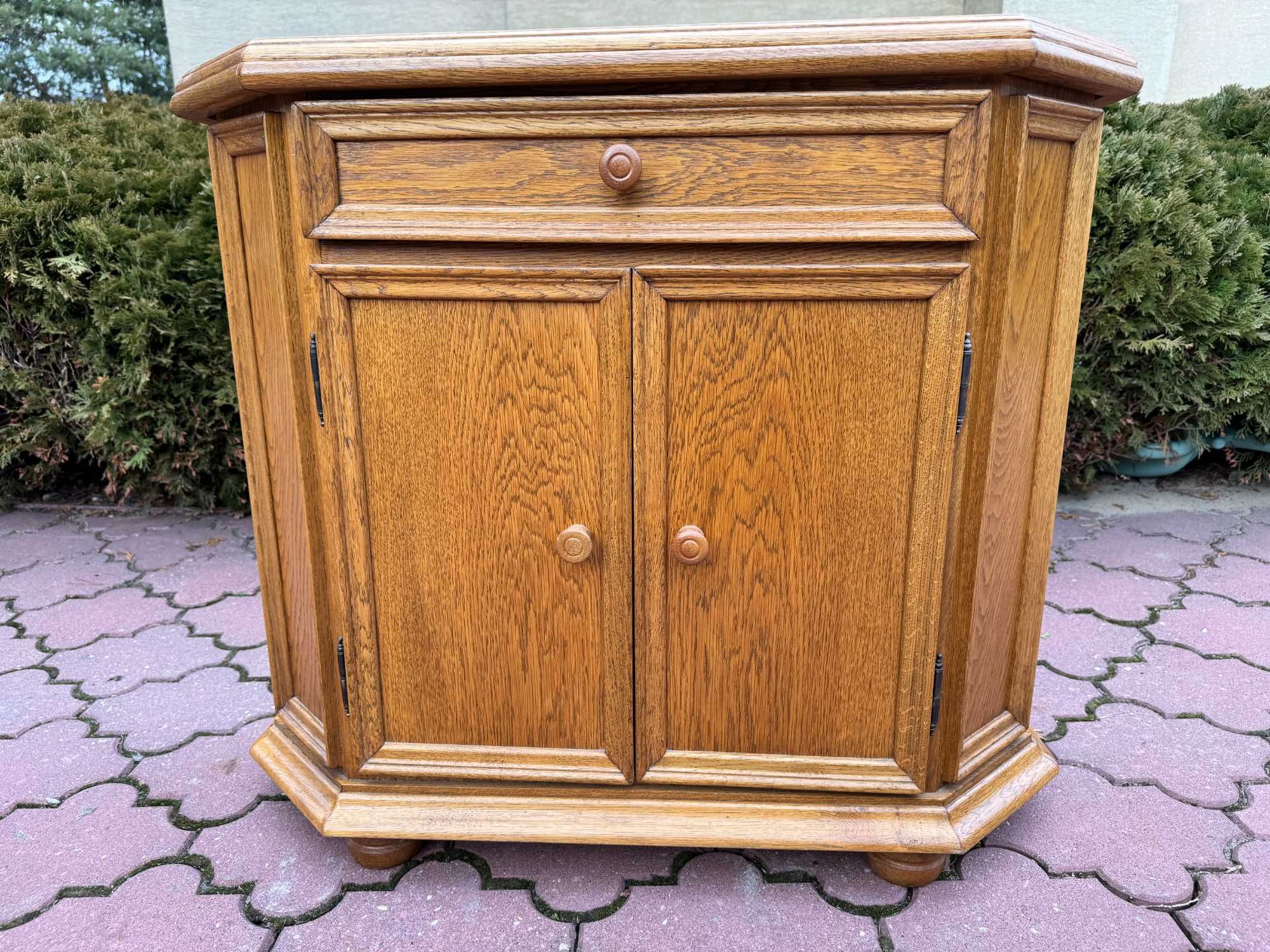 Komoda biała bielona shabby chic szafka kredens witryna regał pólka