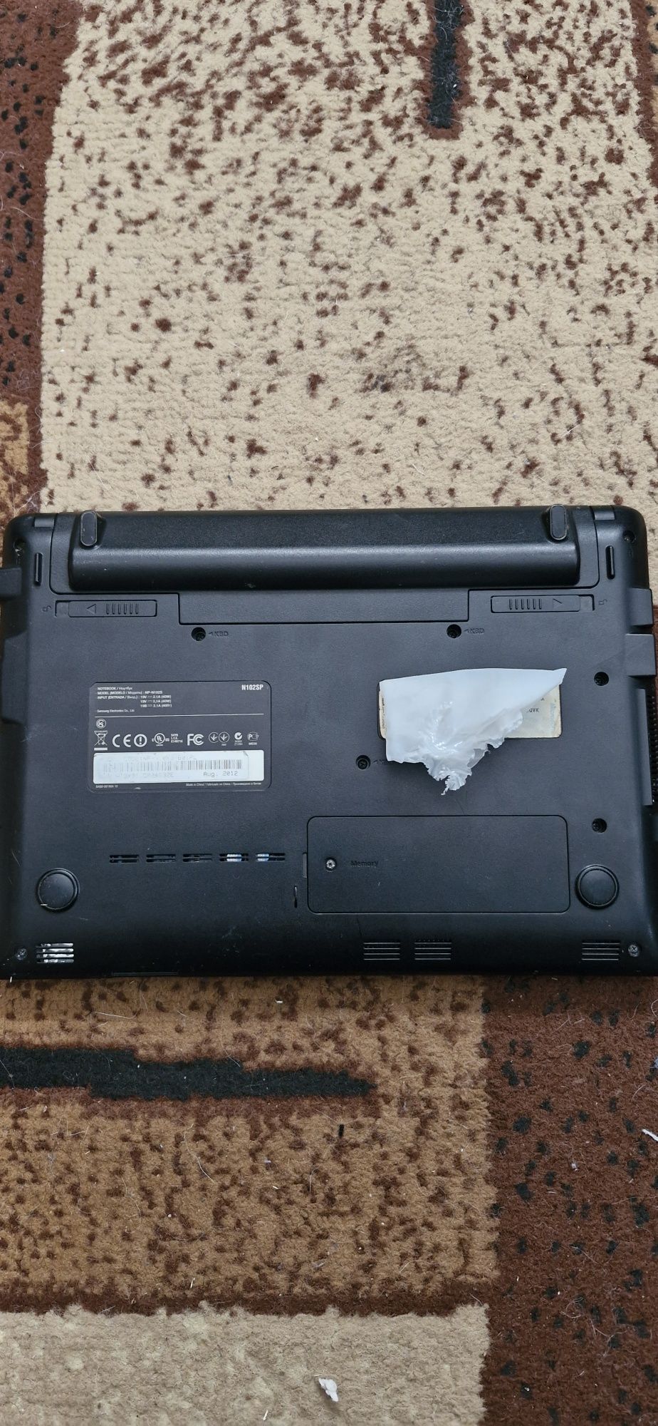 Notebook  samsung N102SP