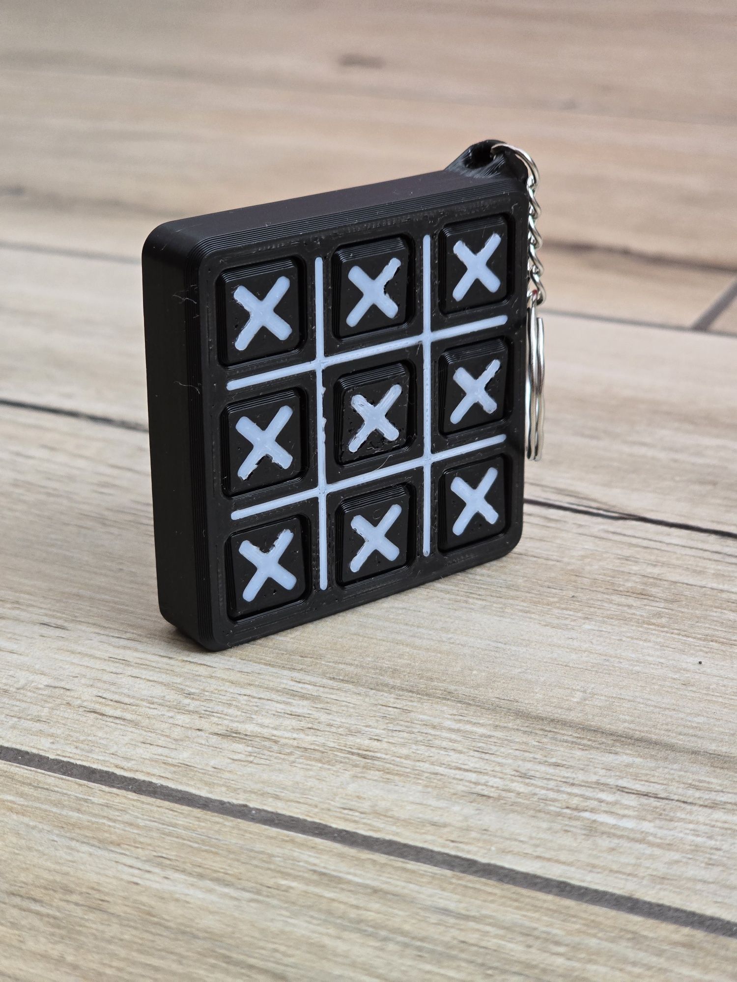 Brelok Gra Kółko i krzyżyk – Brelok 3d - Druk3d fidget Keychain