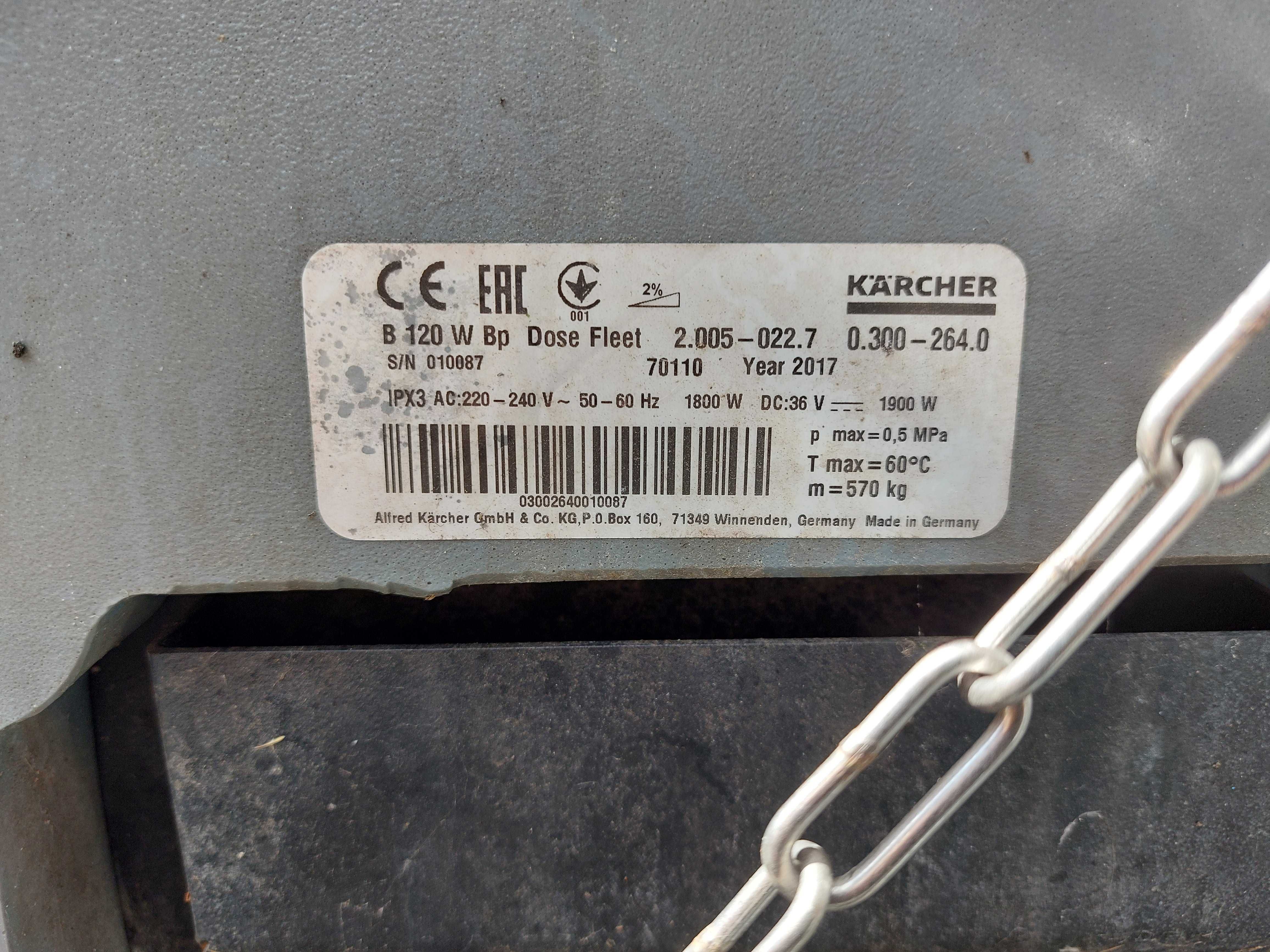 Karcher Professional B120 W szorowarka zamiatarka maszyna sprzątająca