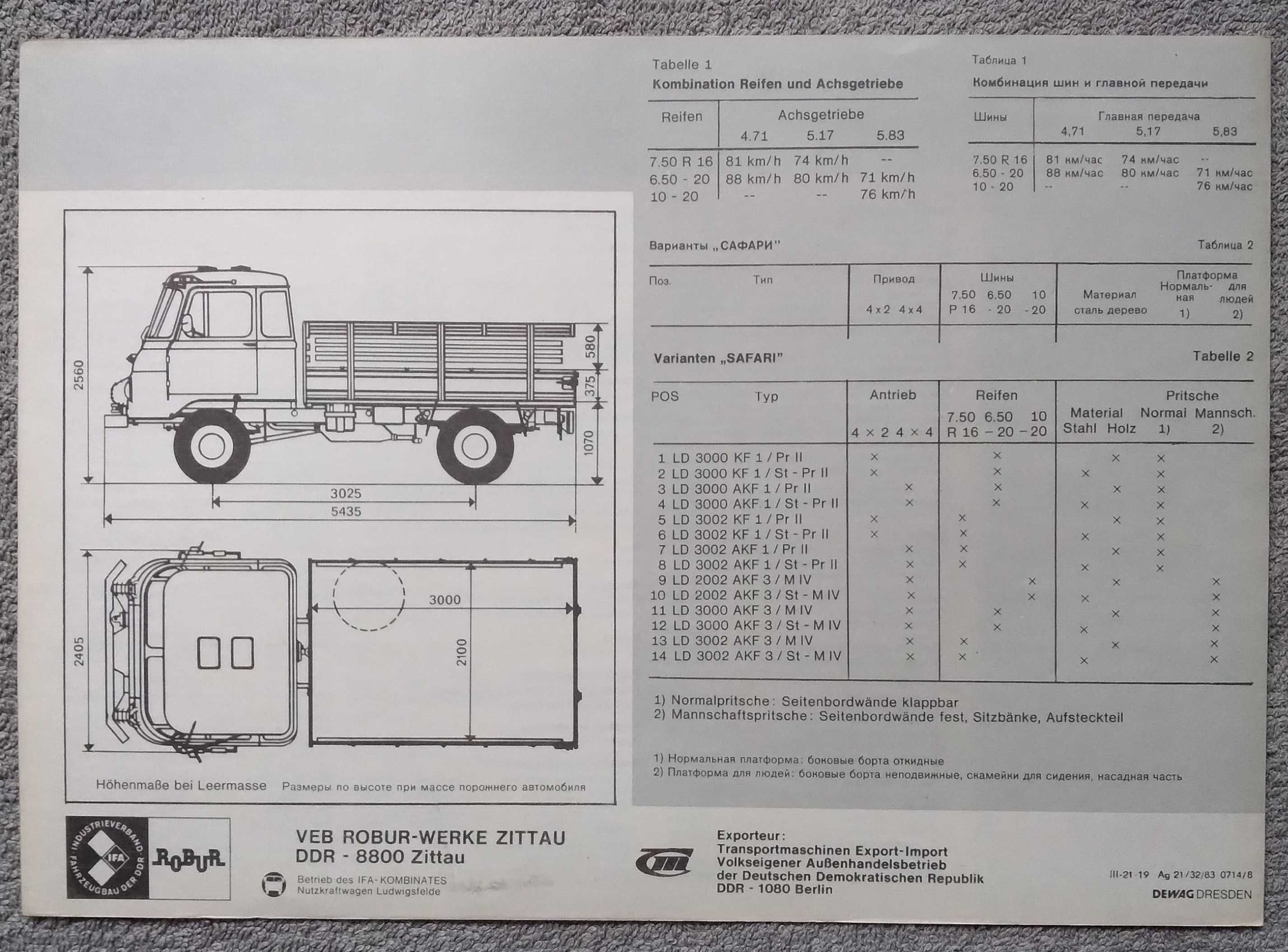 Prospekt  Robur  LD2002 SAFARI