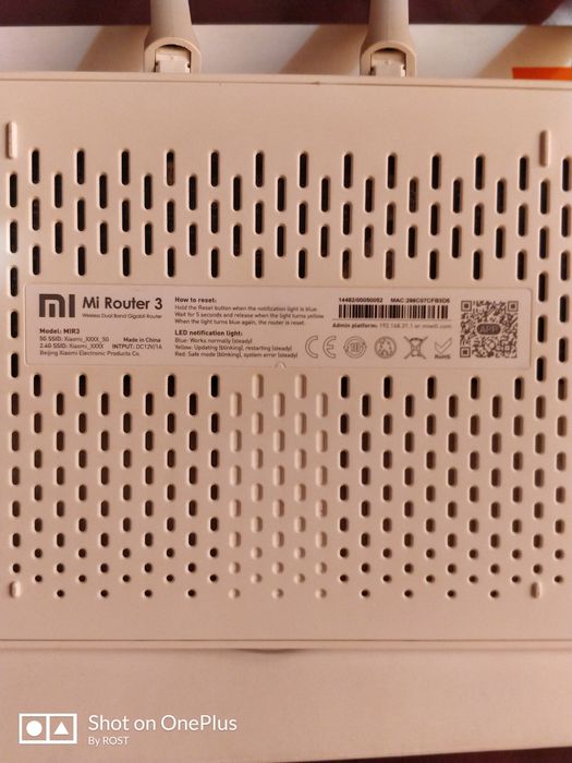 WiFi роутер Xiaomi mi 3 AC 1200