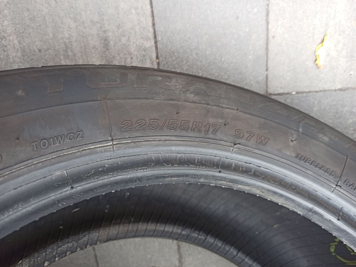 Летняя резина ПАРА 225/55 R17 Bridgestone Turanza T001