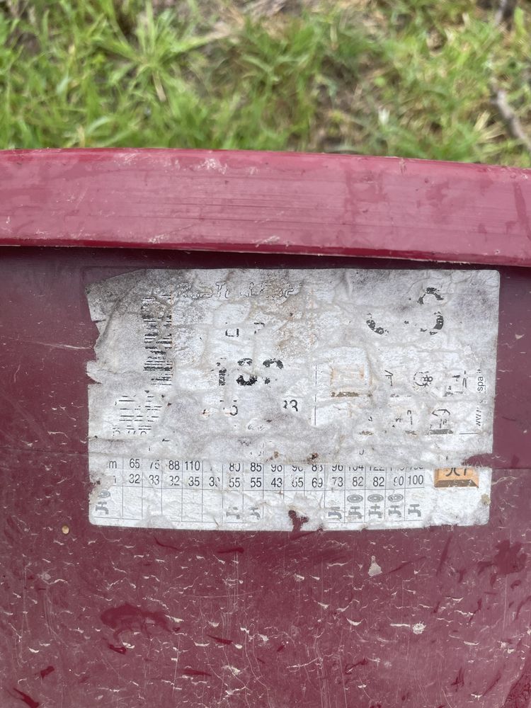 Dorna de plástico de 100L