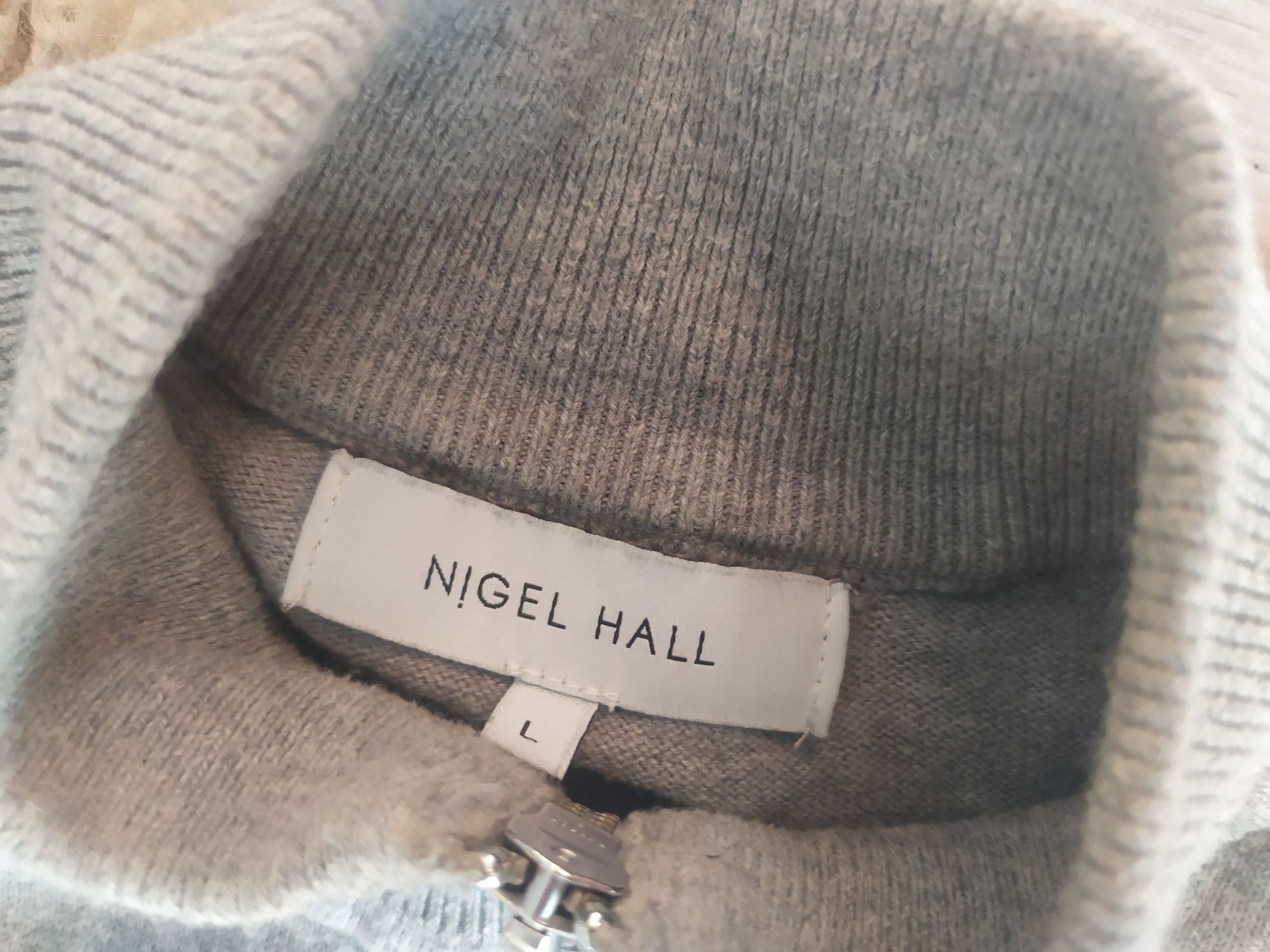 Sweter męski rozpinany Nigel Hall L