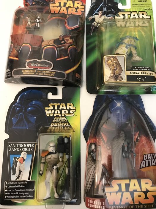 Star Wars figuras R2d2 stormtrooper