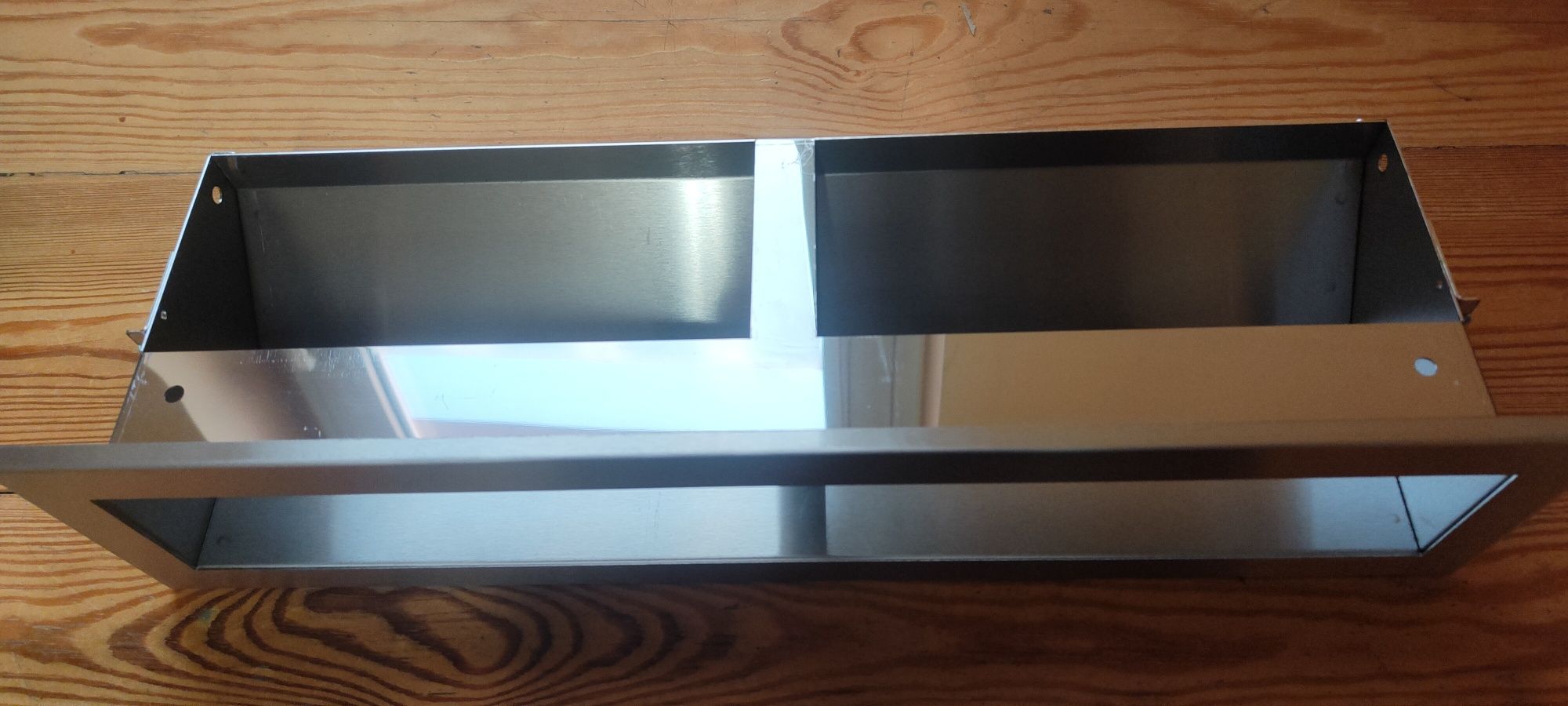 Kratka kominkowa luft 400x60 inox