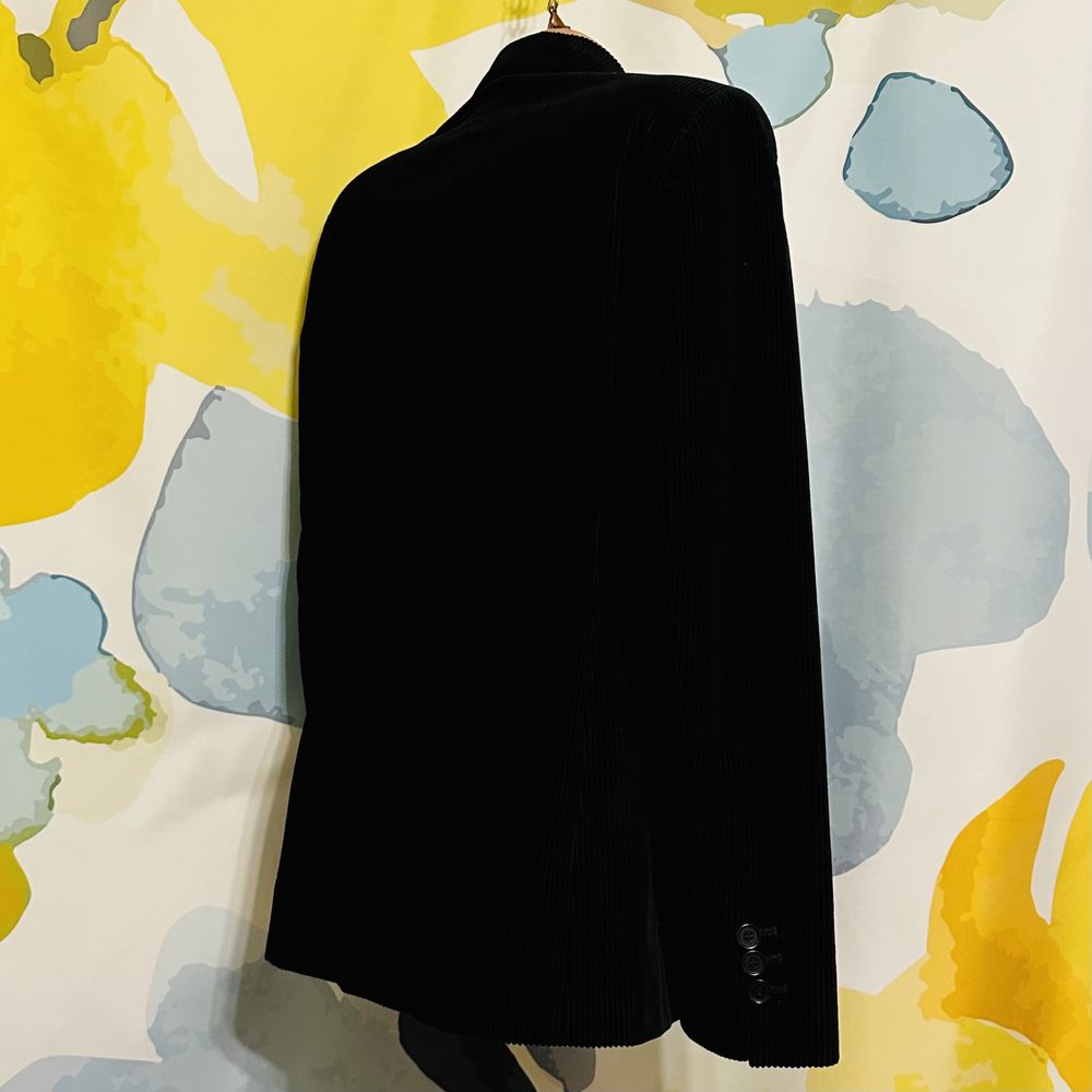 Оригінальний вельветовий блейзер / піджак Max Mara чорного кольору