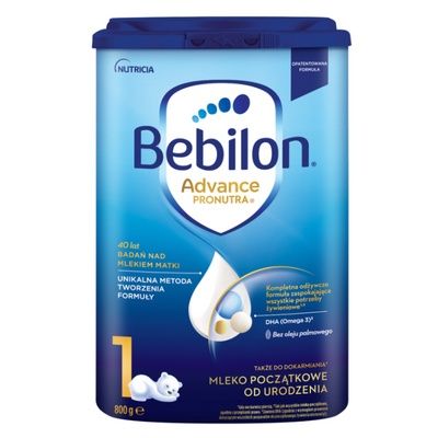 Bebilon Advance pronutra 1. W puczkach. pojemność 800g.