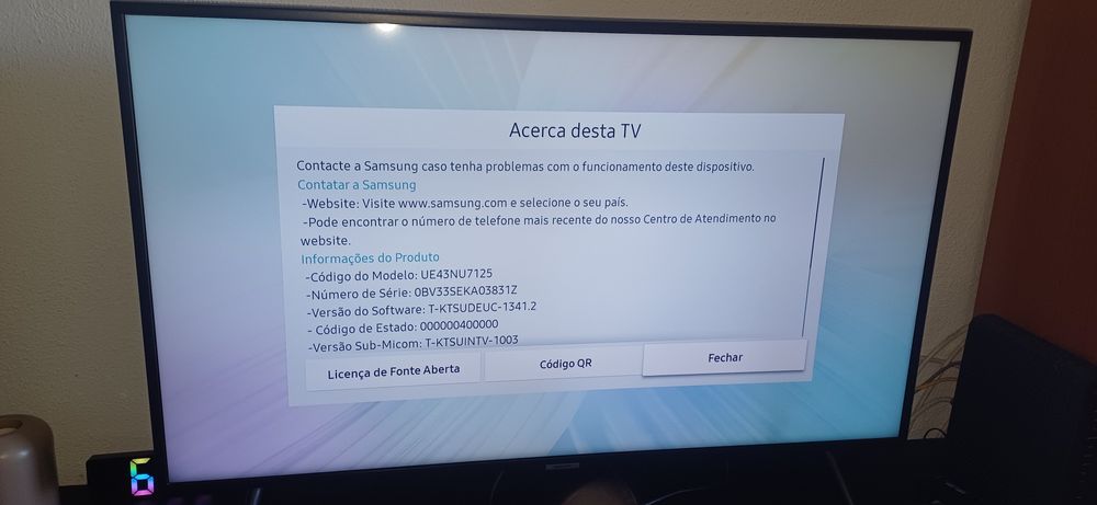 Televisão SmarTv Samsung