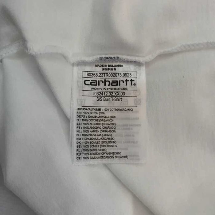 Carhartt WIP T-Shirt XXL Branco 10/10 - Algodão Orgânico