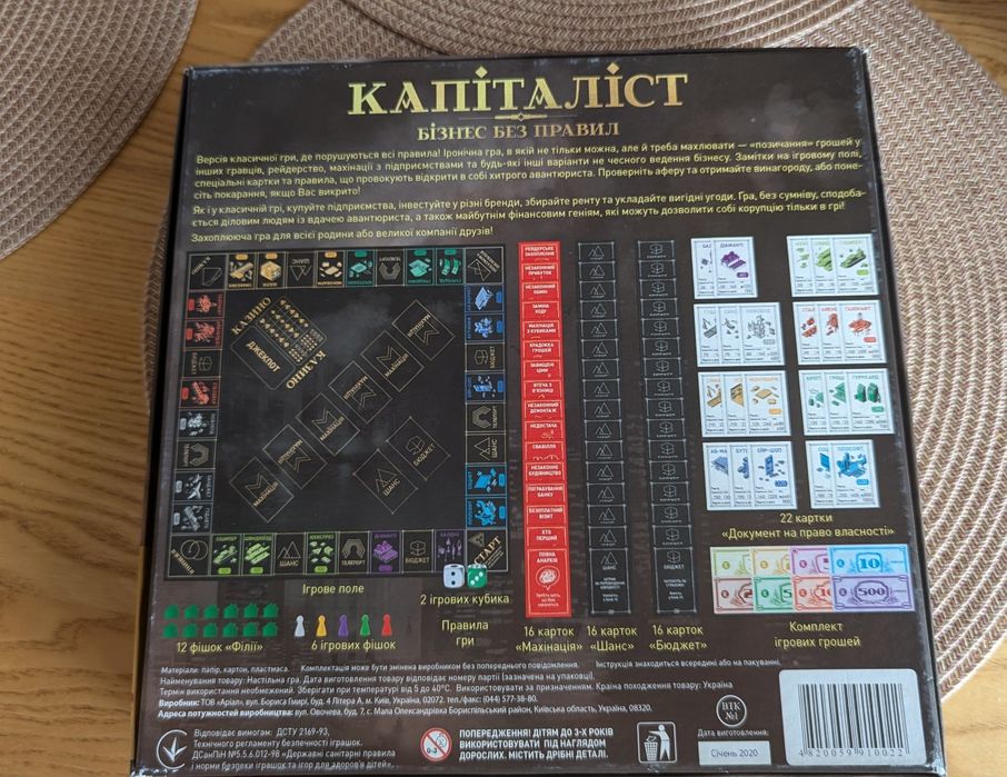 Настольна гра Капіталіст