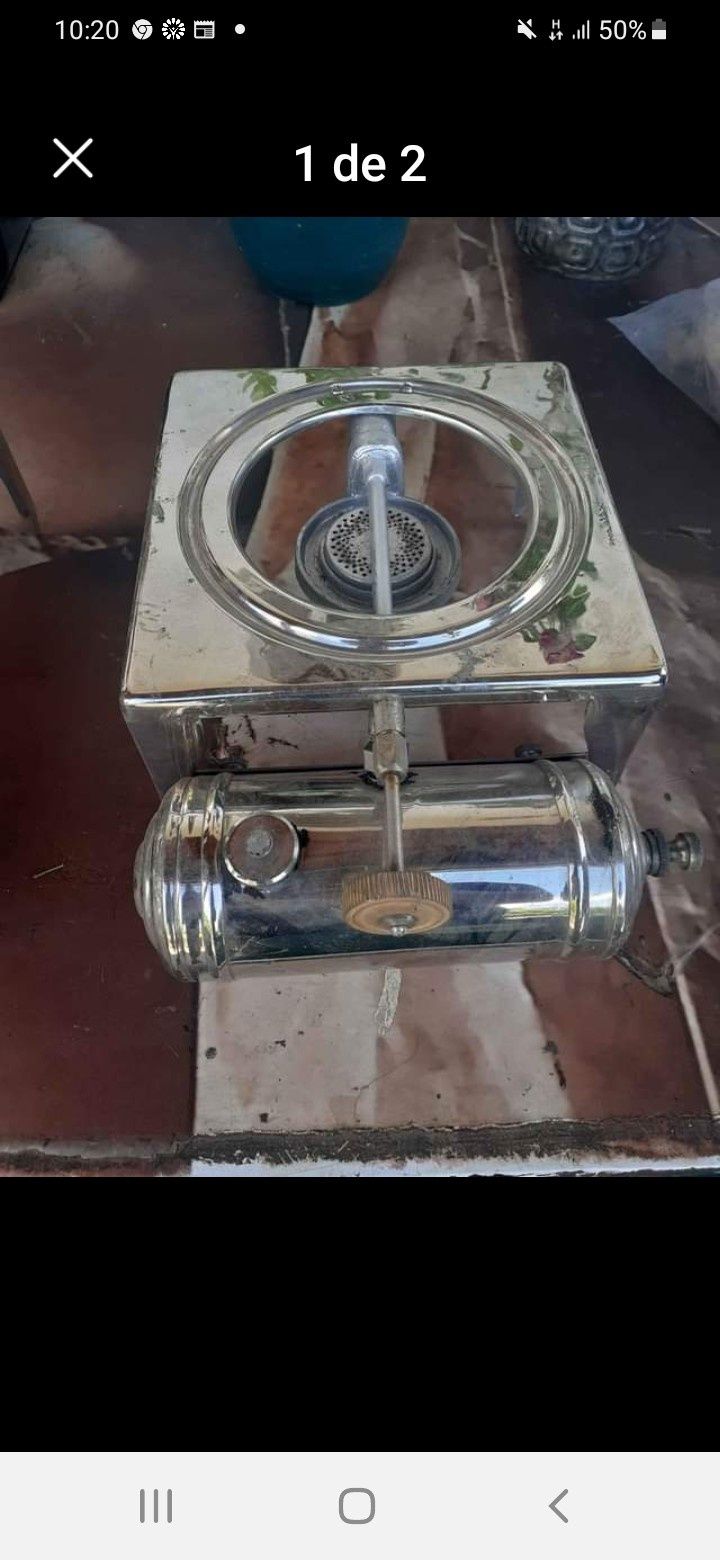 Mini fogao antigo petroleo
