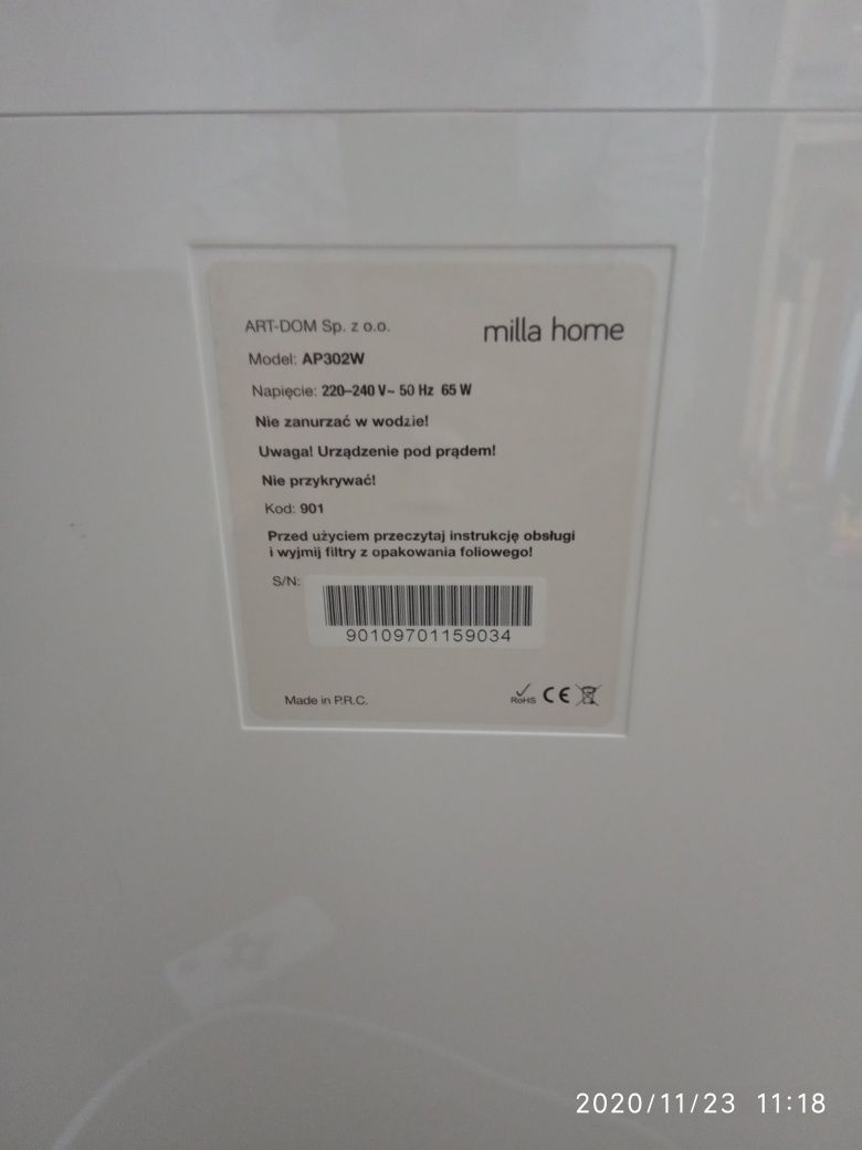 Oczyszczacz powietrza Mila Home