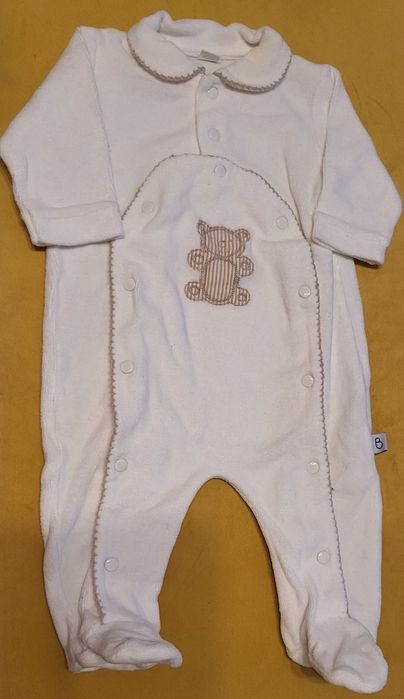 Lote 7 Babygrows veludo